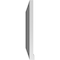 Ekena Millwork Vertical Surface Mount PVC Gable Vent w/ 2"W x 2"H , Brickmould Sill Frame, 34"W x 24"H GVPVE34X2403SN - alternate 2